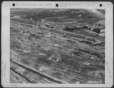 Thumbnail for Consolidated > Aerial View Of Bologna, Italy, After The Fall Of The City, Showing The Accurate Bombing By 12Th & 15Th Air Force Planes.  None Of The City'S Cultural Shrines Were Hit.  6 August 1944.