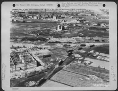 Thumbnail for Consolidated > Aerial View Of Bologna, Italy, After The Fall Of The City, Showing The Accurate Bombing By 12Th & 15Th Air Force Planes.  None Of The City'S Cultural Shrines Were Hit.  6 August 1944.