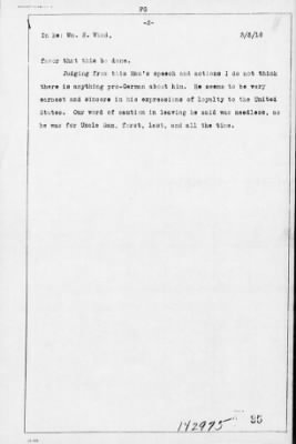 Old German Files, 1909-21 > Wm. H. Wind (#142975)