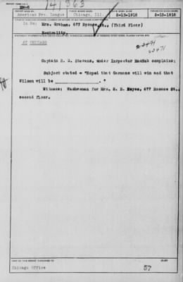 Old German Files, 1909-21 > Mrs. Graham (#8000-141363)