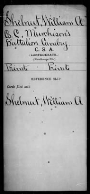 William A > Shelmut, William A