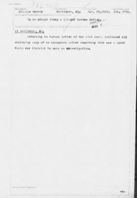 Old German Files, 1909-21 > Adolph Jesky (#8000-146350)