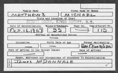 MICHAEL > MATTHEWS, MICHAEL