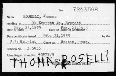1955 > ROSELLI, Thomas