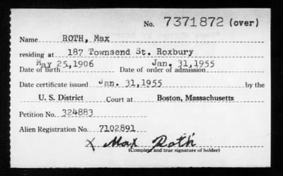 1955 > ROTH, Max