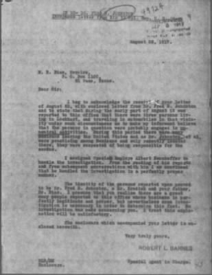 Old German Files, 1909-21 > Dr. Fred S. Johnston (#49724)