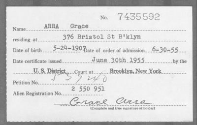 1955 > ARRA Grace