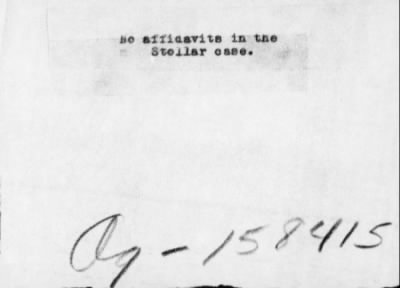 Old German Files, 1909-21 > Morris A. Stolar (#8000-158415)