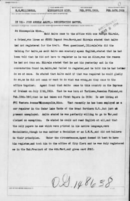 Old German Files, 1909-21 > John Anselm Aalto (#8000-148638)