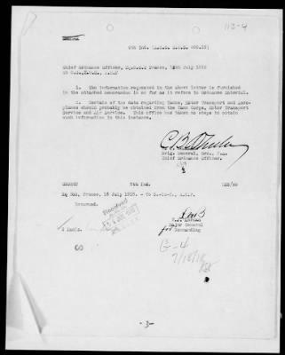 American Section > Correspondence and reports relating to the Allied Munitions Program