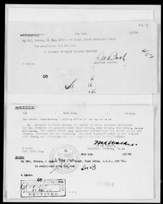 American Section > Correspondence and reports relating to the Allied Munitions Program