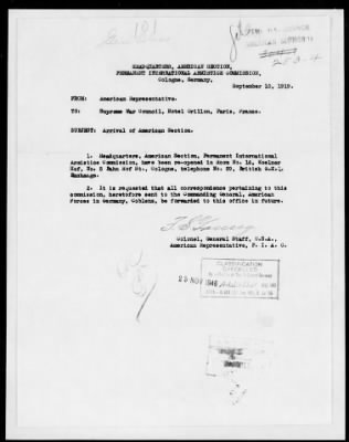 Thumbnail for American Section > American Section of the Permanent International Armistice Commission