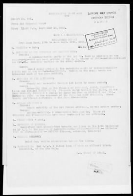 American Section > Daily operations reports of the II Colonial Corps, French Army