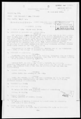 American Section > Daily operations reports of the II Colonial Corps, French Army