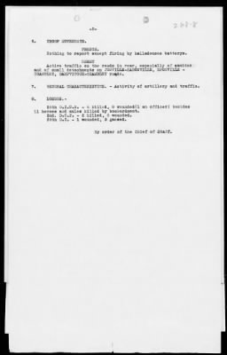 American Section > Daily operations reports of the II Colonial Corps, French Army