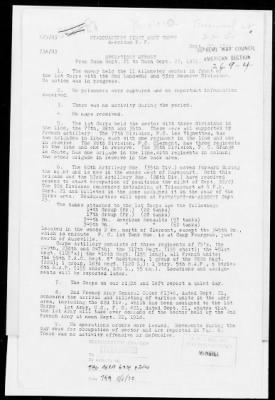 American Section > Daily operations reports of the I Corps