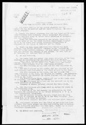 American Section > Daily operations reports of the I Corps