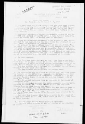 American Section > Daily operations reports of the I Corps