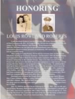 Roberts, Louis Rowland Tribute written about him