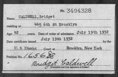 1932 > CALDWELL, Bridget