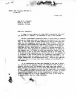 Letter from War Dept. Page 1
