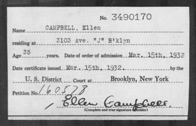1932 > CAMPBELL, Ellen