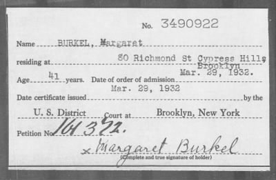 Thumbnail for 1932 > BURKEL, Margaret