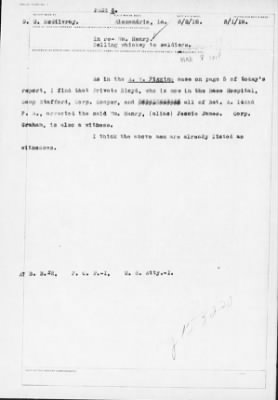 Old German Files, 1909-21 > Wm. Henry (#8000-153220)
