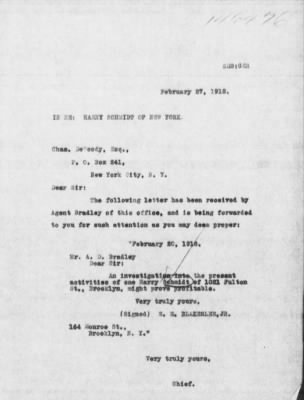 Old German Files, 1909-21 > Harry Schmidt (#146476)
