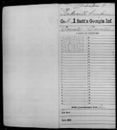 Civil War Service Records (CMSR) - Union - Georgia record example