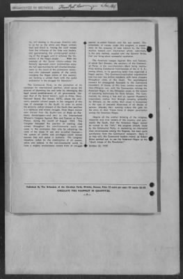 Thumbnail for 251-300 > 261 - Capt. Hitchcock IO-NOL to MID. Re: Letter from Marcus Garvey, President of Universal Negro Improvement, Assn., NY