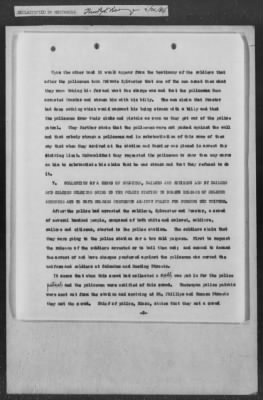 251-300 > 272 - Memo from Emmett J. Scott to Genl. E.L. Munson, Chief, Morale Branch. Re: Report made by colored Sgts. Cyrus W. Perry and I.H. Holmon.