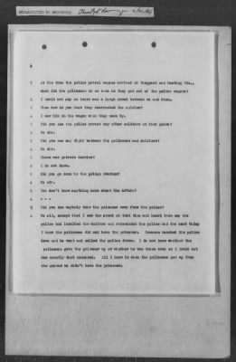 251-300 > 272 - Memo from Emmett J. Scott to Genl. E.L. Munson, Chief, Morale Branch. Re: Report made by colored Sgts. Cyrus W. Perry and I.H. Holmon.