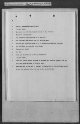 251-300 > 272 - Memo from Emmett J. Scott to Genl. E.L. Munson, Chief, Morale Branch. Re: Report made by colored Sgts. Cyrus W. Perry and I.H. Holmon.