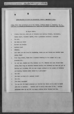 251-300 > 272 - Memo from Emmett J. Scott to Genl. E.L. Munson, Chief, Morale Branch. Re: Report made by colored Sgts. Cyrus W. Perry and I.H. Holmon.