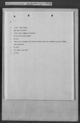 251-300 > 272 - Memo from Emmett J. Scott to Genl. E.L. Munson, Chief, Morale Branch. Re: Report made by colored Sgts. Cyrus W. Perry and I.H. Holmon.