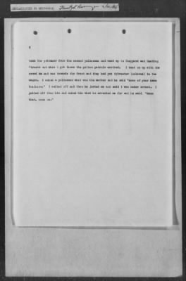 251-300 > 272 - Memo from Emmett J. Scott to Genl. E.L. Munson, Chief, Morale Branch. Re: Report made by colored Sgts. Cyrus W. Perry and I.H. Holmon.