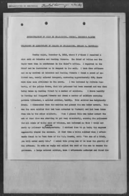 251-300 > 272 - Memo from Emmett J. Scott to Genl. E.L. Munson, Chief, Morale Branch. Re: Report made by colored Sgts. Cyrus W. Perry and I.H. Holmon.