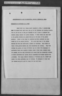 251-300 > 272 - Memo from Emmett J. Scott to Genl. E.L. Munson, Chief, Morale Branch. Re: Report made by colored Sgts. Cyrus W. Perry and I.H. Holmon.