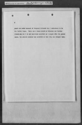 251-300 > 272 - Memo from Emmett J. Scott to Genl. E.L. Munson, Chief, Morale Branch. Re: Report made by colored Sgts. Cyrus W. Perry and I.H. Holmon.