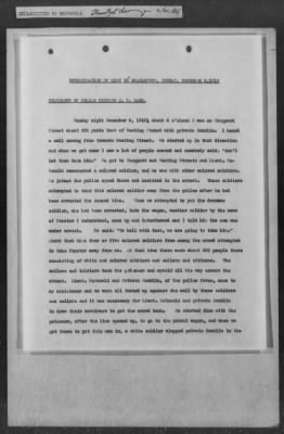 251-300 > 272 - Memo from Emmett J. Scott to Genl. E.L. Munson, Chief, Morale Branch. Re: Report made by colored Sgts. Cyrus W. Perry and I.H. Holmon.