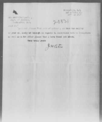 Miscellaneous Files, 1909-21 > J. H. Notes (#20831)