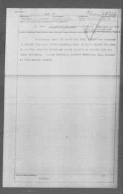 Miscellaneous Files, 1909-21 > Various (#30266)