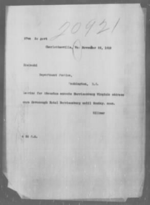 Miscellaneous Files, 1909-21 > Case #20921