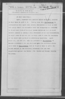 Miscellaneous Files, 1909-21 > William B. Holt et al (#16636)