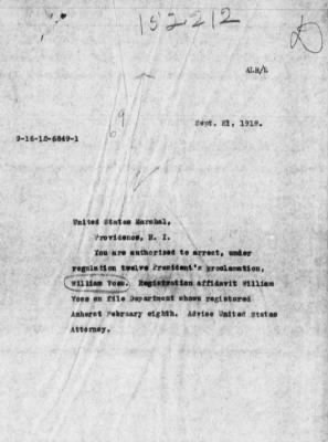 Old German Files, 1909-21 > William Voss (#8000-152212)
