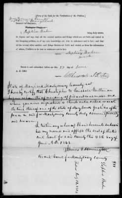 Petitions Filed Under The Act Of April 16, 1862 > Baker, Sophia (911)