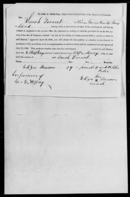 Petitions Filled Under The Act Of July 12, 1862 > Mason, Eliza