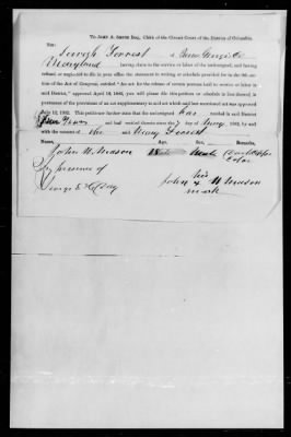 Petitions Filled Under The Act Of July 12, 1862 > Mason, John