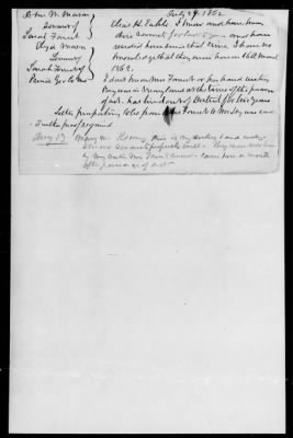 Petitions Filled Under The Act Of July 12, 1862 > Mason, Joseph N.
